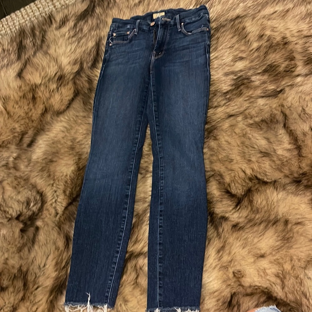 Mother Jeans Looker Ankle fray, Girl Crush Size 25 Skinny